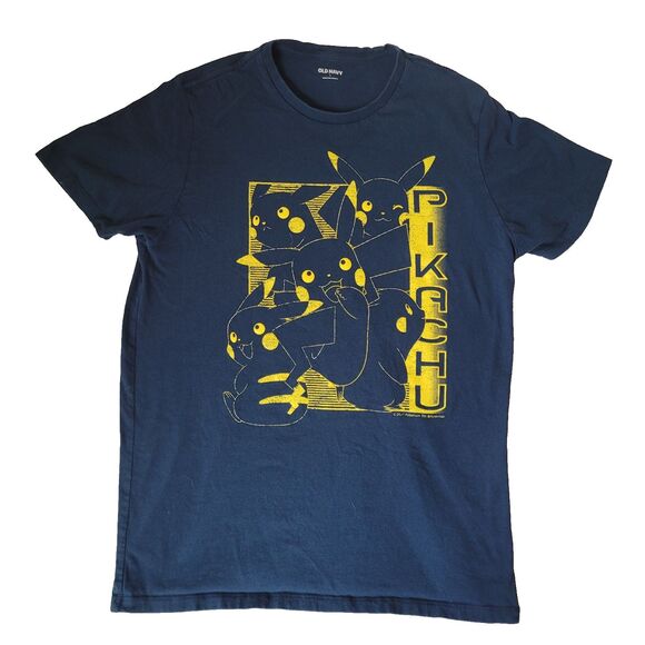 Old Navy Other - Old Navy Mens L Blue Pikachu Pokemon Graphic T Shirt 2021 Nintendo Tee